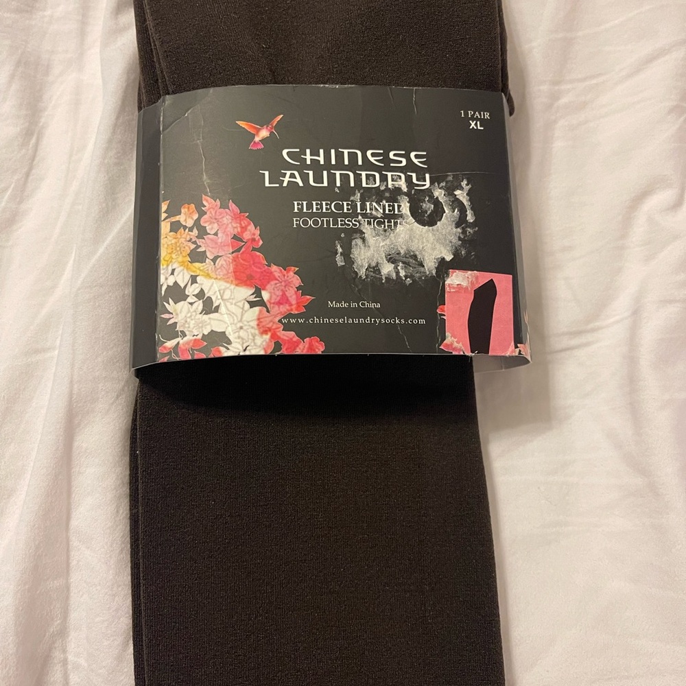 Chinese Laundry Dark Brown Footless Tights
